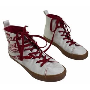 Disney Pixar Toy Story Pizza Planet Men's Size 7 White Red Shoes Sneakers